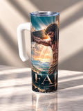 FAITH Crucifixion tumbler with handle